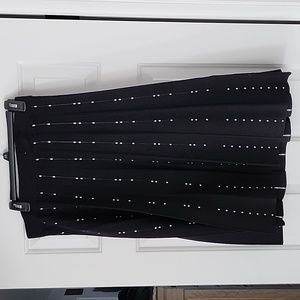 Black skirt with dots